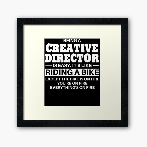 Item preview, Creative Director Riding A Bike designed and sold by clickmostro.