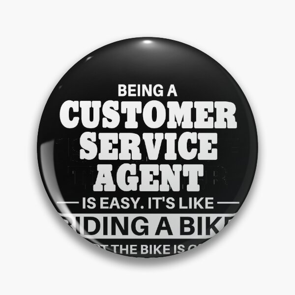 Item preview, Customer Service Agent Riding A Bike designed and sold by clickmostro.