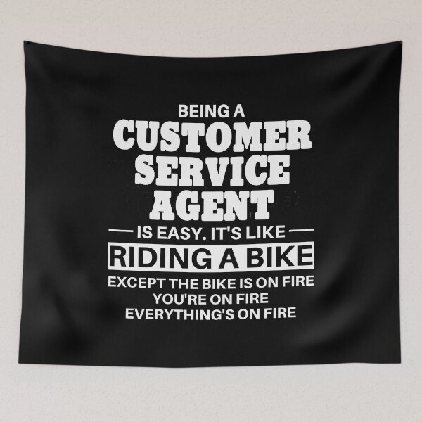 Item preview, Customer Service Agent Riding A Bike designed and sold by clickmostro.