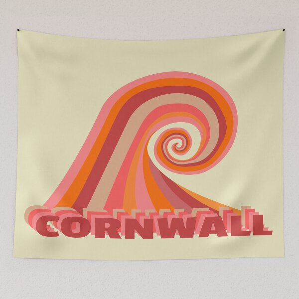 Item preview, Retro Wave Cornwall designed and sold by cashewdays.
