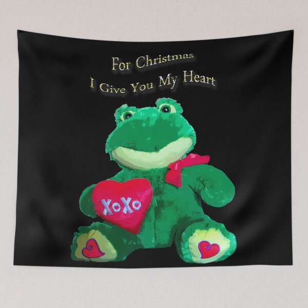 Item preview, Christmas frog with red heart designed and sold by Astralia.