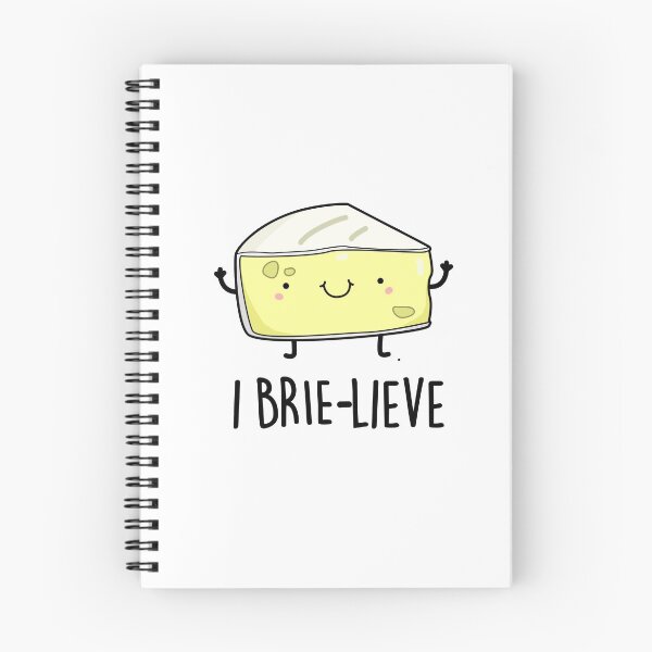 Item preview, I Brie-lieve Positive Brie Cheese Puns  designed and sold by punnybone.