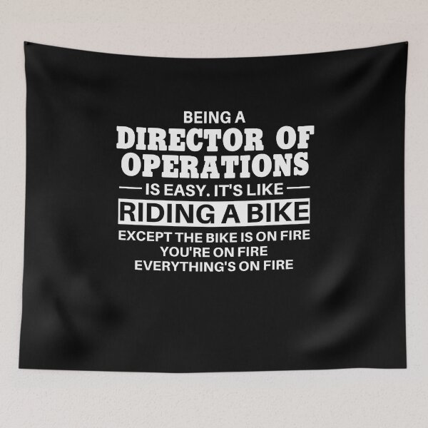 Item preview, Director Of Operations Riding A Bike designed and sold by clickmostro.