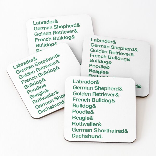 Item preview, Dog Breeds (Green) designed and sold by thedogewhispers.