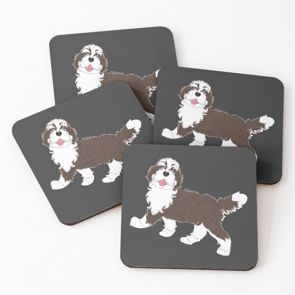 Artikelvorschau, Gestromter Bernedoodle entworfen und verkauft von Lulupainting.