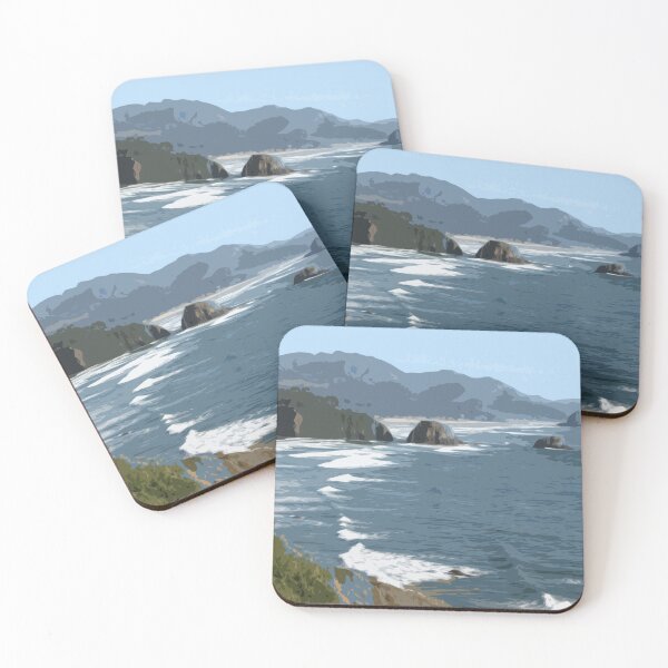 Item preview, Oregon Coast PaperCut Graphic designed and sold by btchabot.