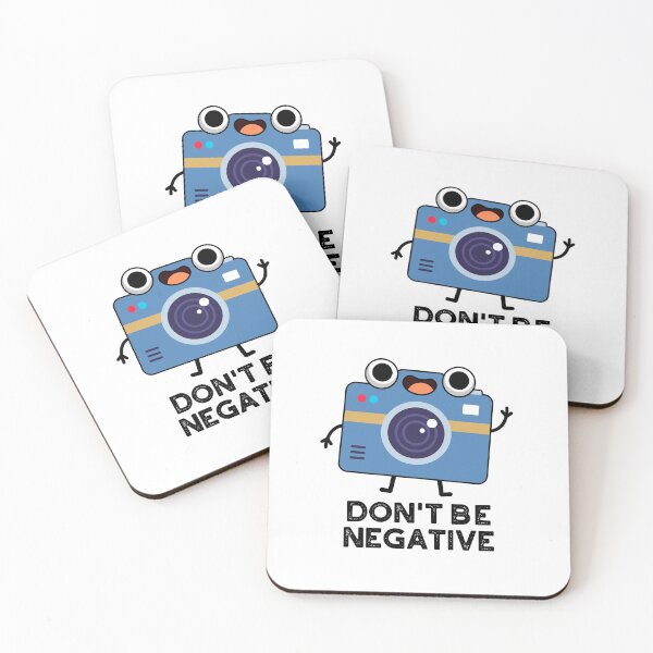 Item preview, Don't Be Negative Funny Camera Puns  designed and sold by punnybone.