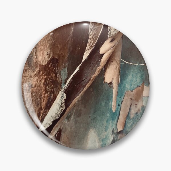 Item preview, Turquoise-Color And Rum-Hues Textured Tree Bark designed and sold by DEC02.
