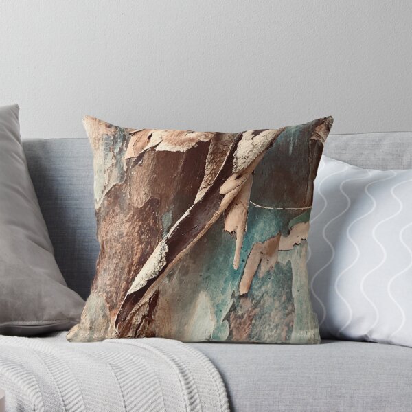Item preview, Turquoise-Color And Rum-Hues Textured Tree Bark designed and sold by DEC02.