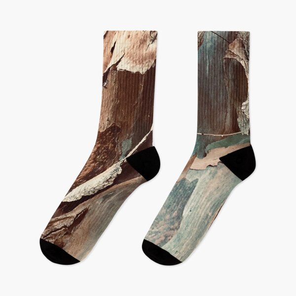 Item preview, Turquoise-Color And Rum-Hues Textured Tree Bark designed and sold by DEC02.