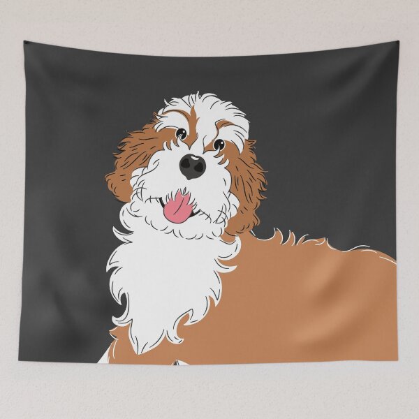 Item preview, Red Sable Bernedoodle designed and sold by Lulupainting.