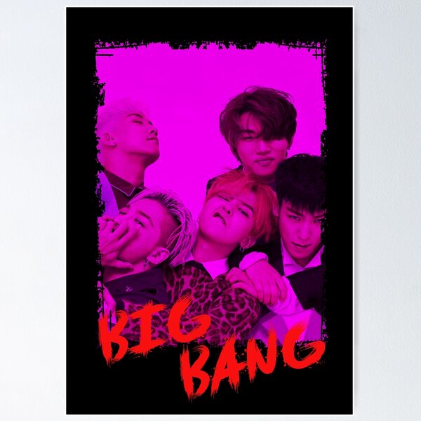 Item preview, BigBang Kpop Group Members Purple Korean Kpop RGB Color Design designed and sold by Piosenka Art.