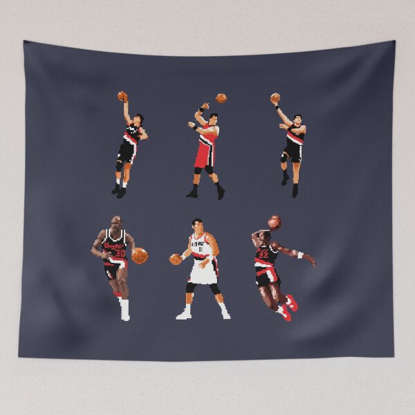 Artikelvorschau, Portland-Basketball-Legenden (Arvydas Sabonis, Terry Porter, Clyde Drexler) Qiangy entworfen und verkauft von qiangdade.