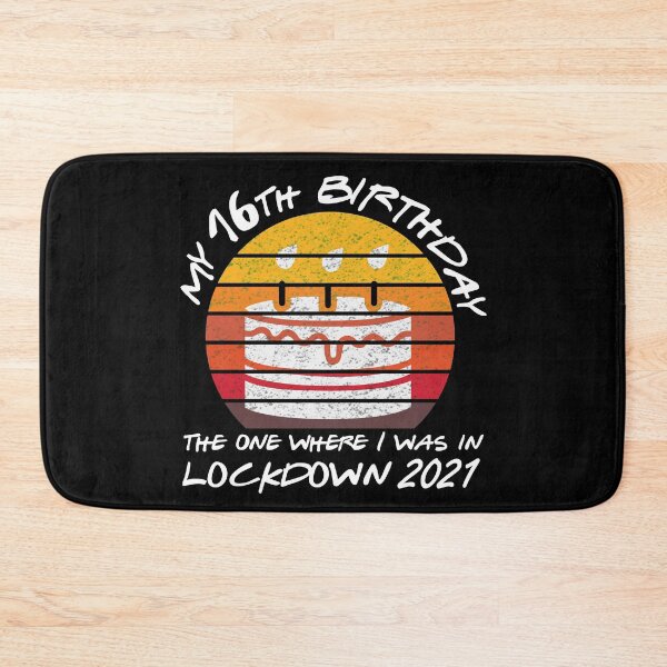 Item preview, My 16th Birthday - 2021 The One Where I was in lockdown retro sunset designed and sold by REApparelCo.