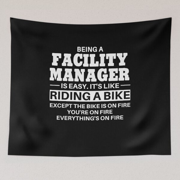 Item preview, Facility Manager Riding A Bike designed and sold by clickmostro.