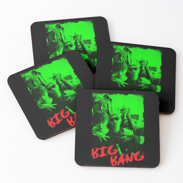 Item preview, BigBang Kpop Group Members Green Korean Kpop RGB Color Design designed and sold by Piosenka Art.