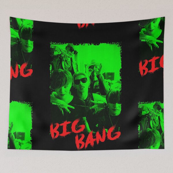 Item preview, BigBang Kpop Group Members Green Korean Kpop RGB Color Design designed and sold by Piosenka Art.