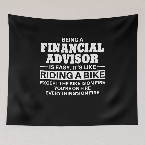 Item preview, Financial Advisor Riding A Bike designed and sold by clickmostro.