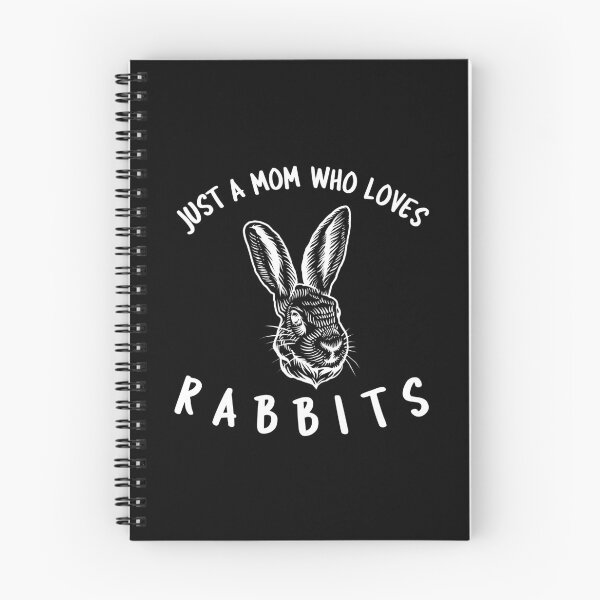 Item preview, Just A Mom Who Loves Rabbits -funny bunny design in white text designed and sold by katiekendall.