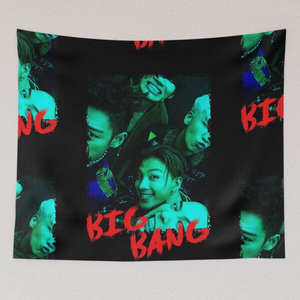 Item preview, BigBang Kpop Group Members Blue Korean Kpop RGB Color Design designed and sold by Piosenka Art.