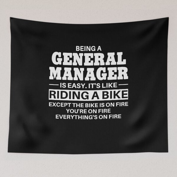 Item preview, General Manager Riding A Bike designed and sold by clickmostro.