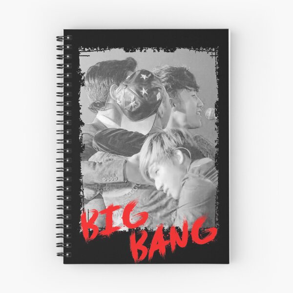 Item preview, BigBang Kpop Group Members black and white Korean Kpop RGB Color Design designed and sold by Piosenka Art.