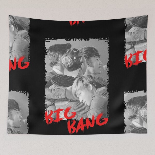 Item preview, BigBang Kpop Group Members black and white Korean Kpop RGB Color Design designed and sold by Piosenka Art.
