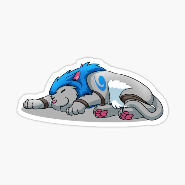 Derpkitty sleeping Sticker