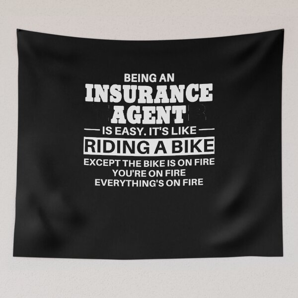 Item preview, Insurance Agent Riding A Bike designed and sold by clickmostro.