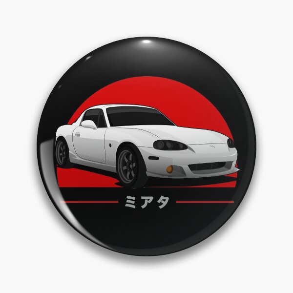 Mazda Pin MX5 rot der neue Maße 26x8mm 