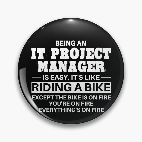 Item preview, IT Project Manager Riding A Bike designed and sold by clickmostro.