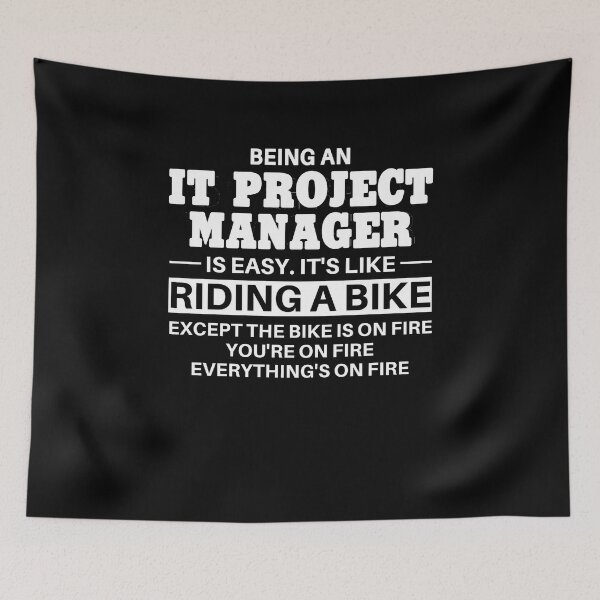 Item preview, IT Project Manager Riding A Bike designed and sold by clickmostro.