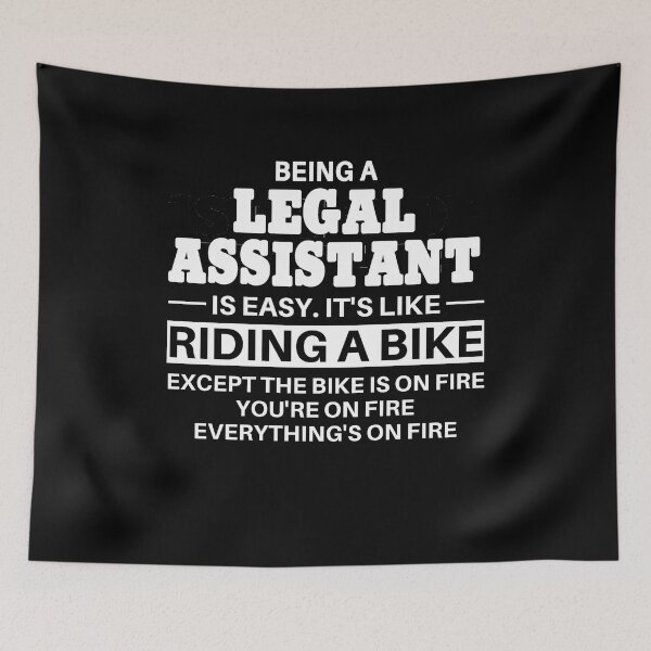 Item preview, Legal Assistant Riding A Bike designed and sold by clickmostro.