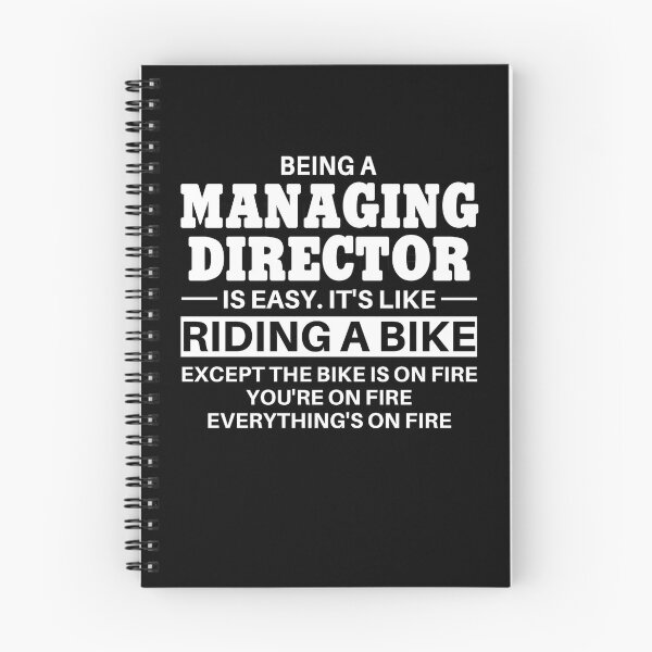 Item preview, Managing Director Riding A Bike designed and sold by clickmostro.