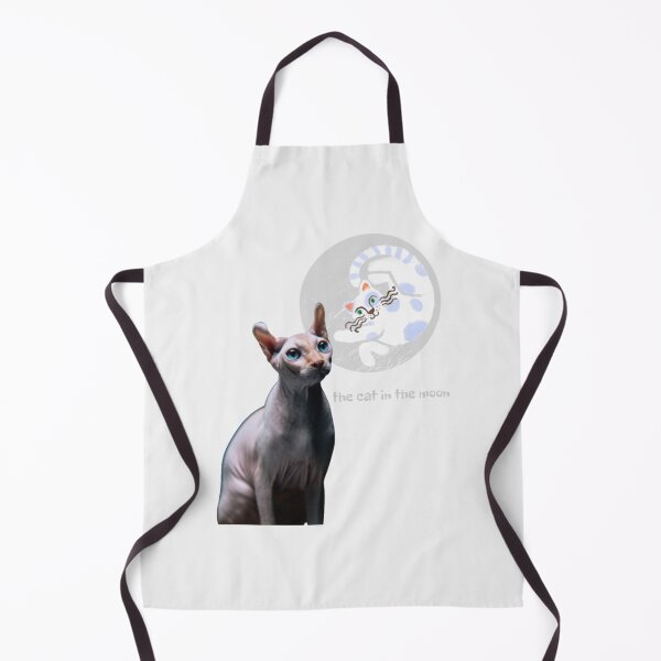 Item preview, Sphynx cat gazing at the cat in the moon #2| Perfect Gift | Kissing Booth Git designed and sold by cathytori.