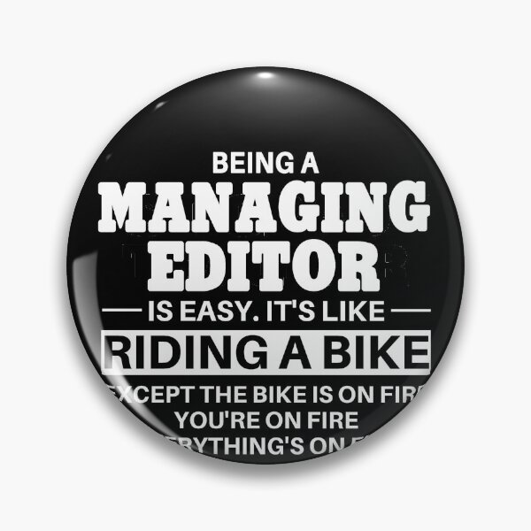 Item preview, Managing Editor Riding A Bike designed and sold by clickmostro.