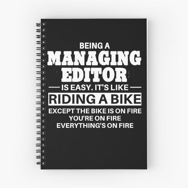 Item preview, Managing Editor Riding A Bike designed and sold by clickmostro.