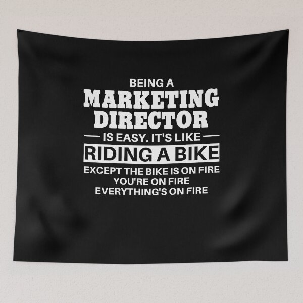 Item preview, Marketing Director Riding A Bike designed and sold by clickmostro.