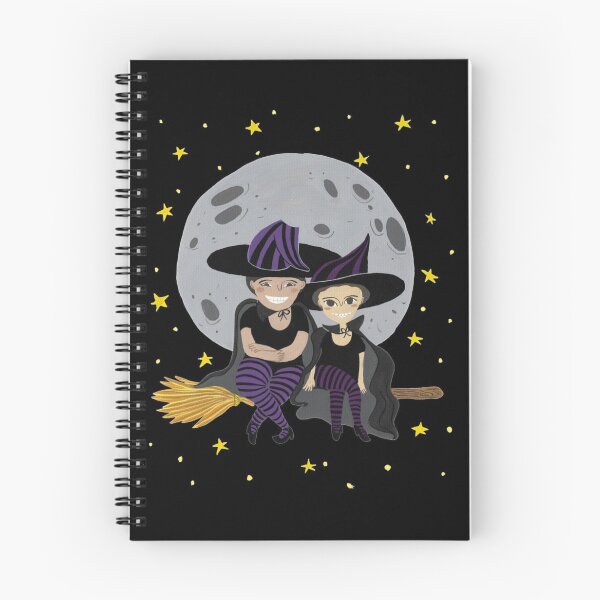 Item preview, Halloween witches sisters flying on a broom| Perfect Gift | Kissing Booth Git designed and sold by cathytori.