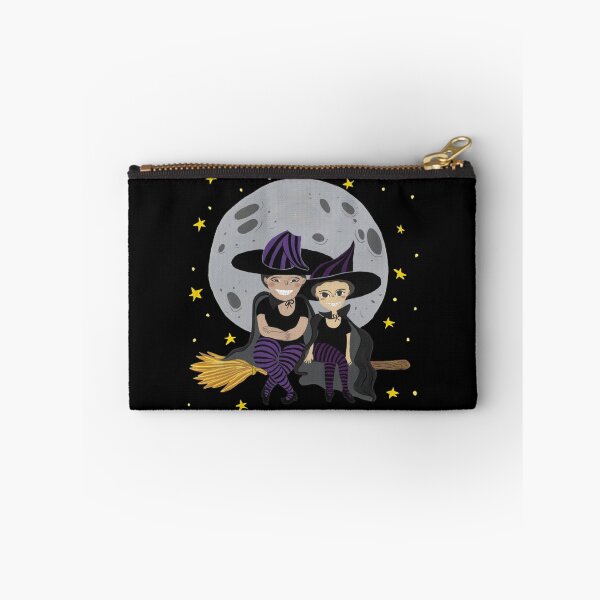 Item preview, Halloween witches sisters flying on a broom| Perfect Gift | Kissing Booth Git designed and sold by cathytori.