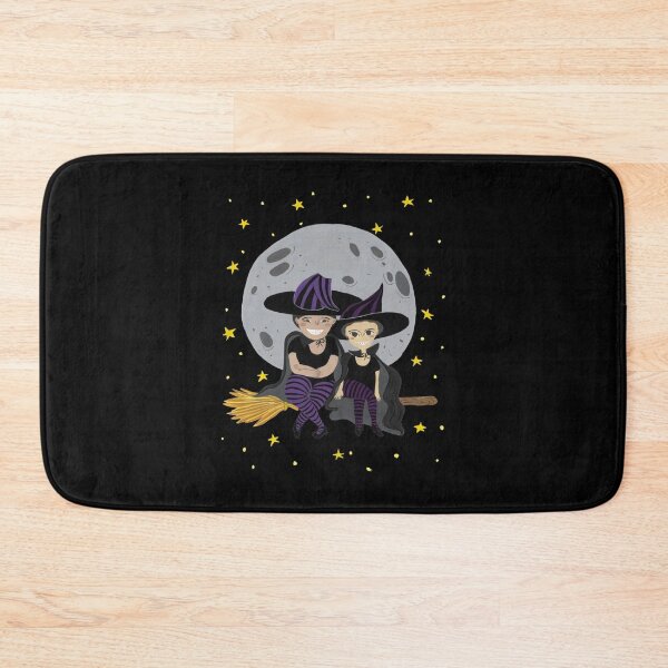 Item preview, Halloween witches sisters flying on a broom| Perfect Gift | Kissing Booth Git designed and sold by cathytori.