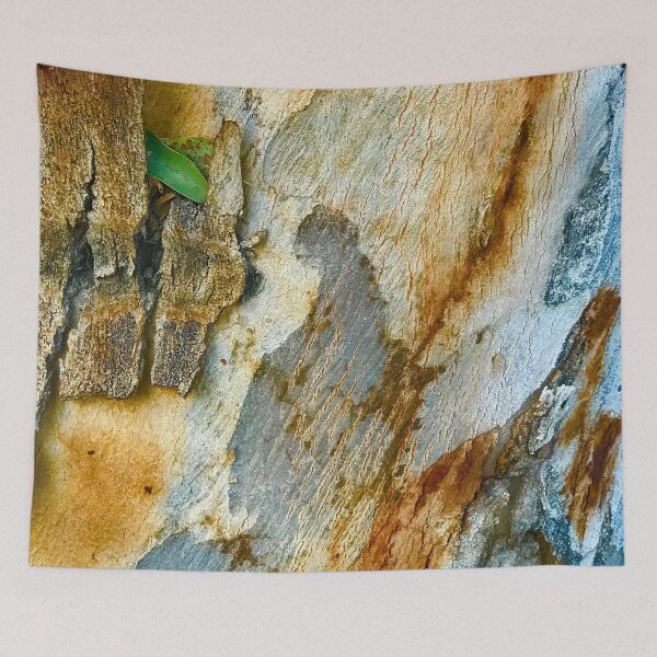 Item preview, Ice Blue And Honey Whiskey-Colored Tree Bark designed and sold by DEC02.