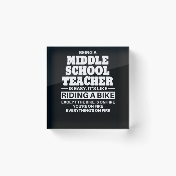 Item preview, Middle School Teacher Riding A Bike designed and sold by clickmostro.