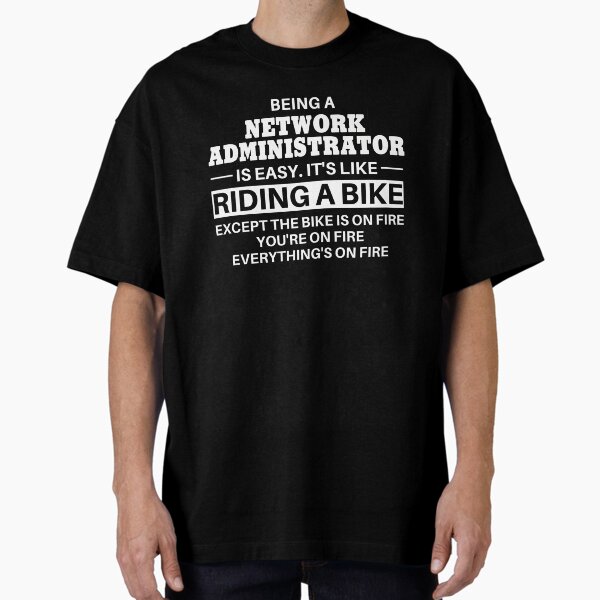 Item preview, Network Administrator Riding A Bike designed and sold by clickmostro.