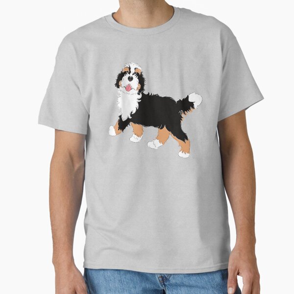Vista previa del artículo con la obra «Bernedoodle tricolor», diseñado y vendido por Lulupainting.