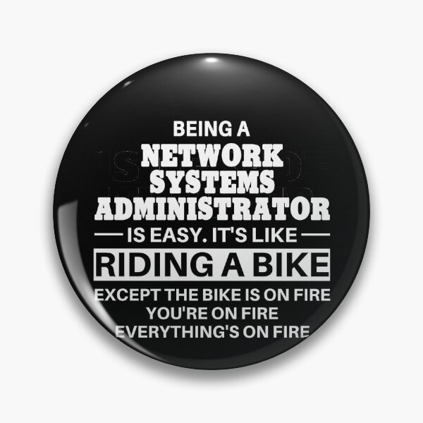 Item preview, Network Systems Administrator Riding A Bike designed and sold by clickmostro.
