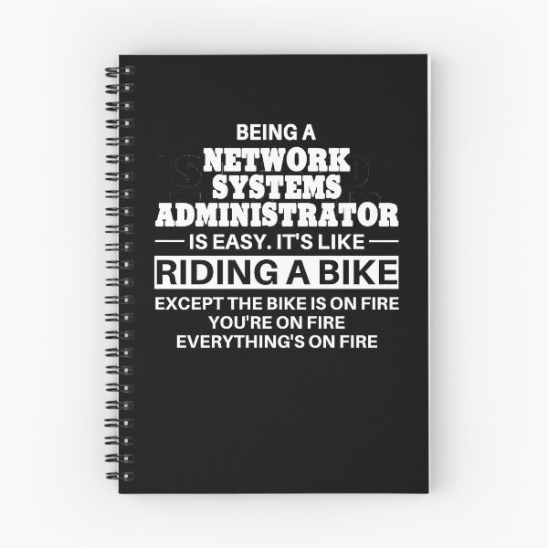 Artikelvorschau, Network Systems Administrator Riding A Bike entworfen und verkauft von clickmostro.