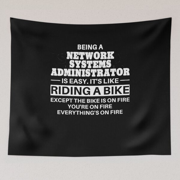 Item preview, Network Systems Administrator Riding A Bike designed and sold by clickmostro.