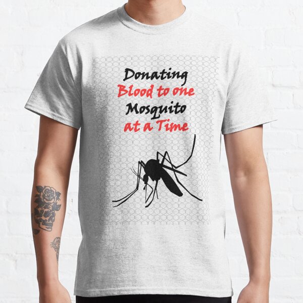 Funny T-shirt with mosquito net for camping  Classic T-Shirt