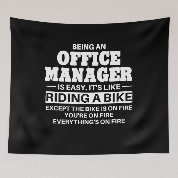 Item preview, Office Manager Riding A Bike designed and sold by clickmostro.